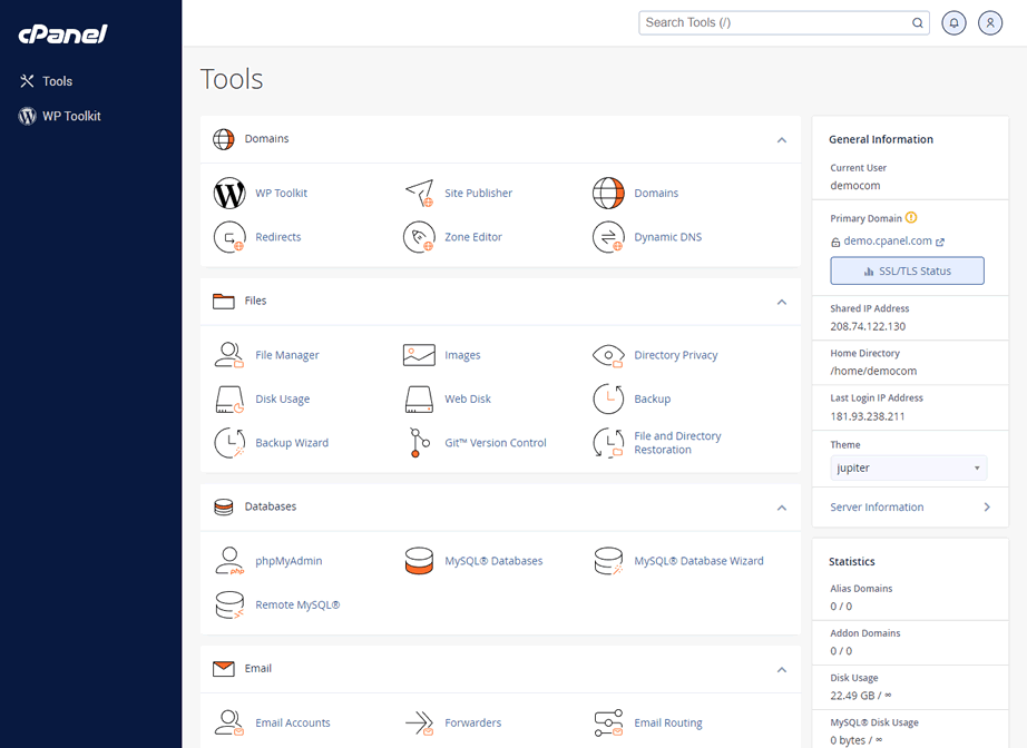 Easy Website Managment With cPanel