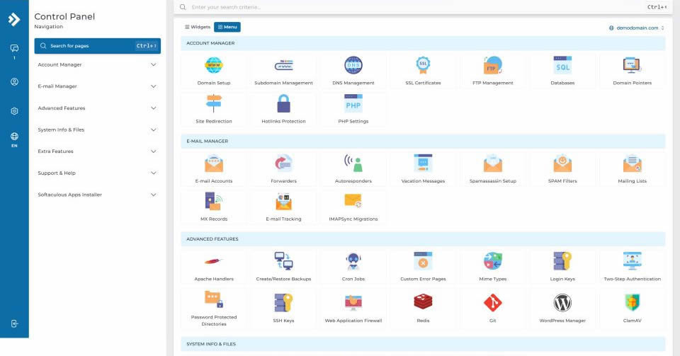 DirectAdmin - User Control Panel