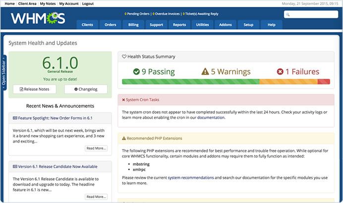 WHMCS Billing & Support Demo