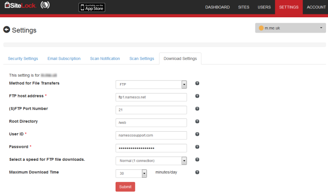 CodeGuard Website Monitoring Dashboard